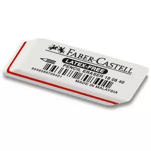 FABER-CASTELL Radierer Latex-free 180840 weiss
