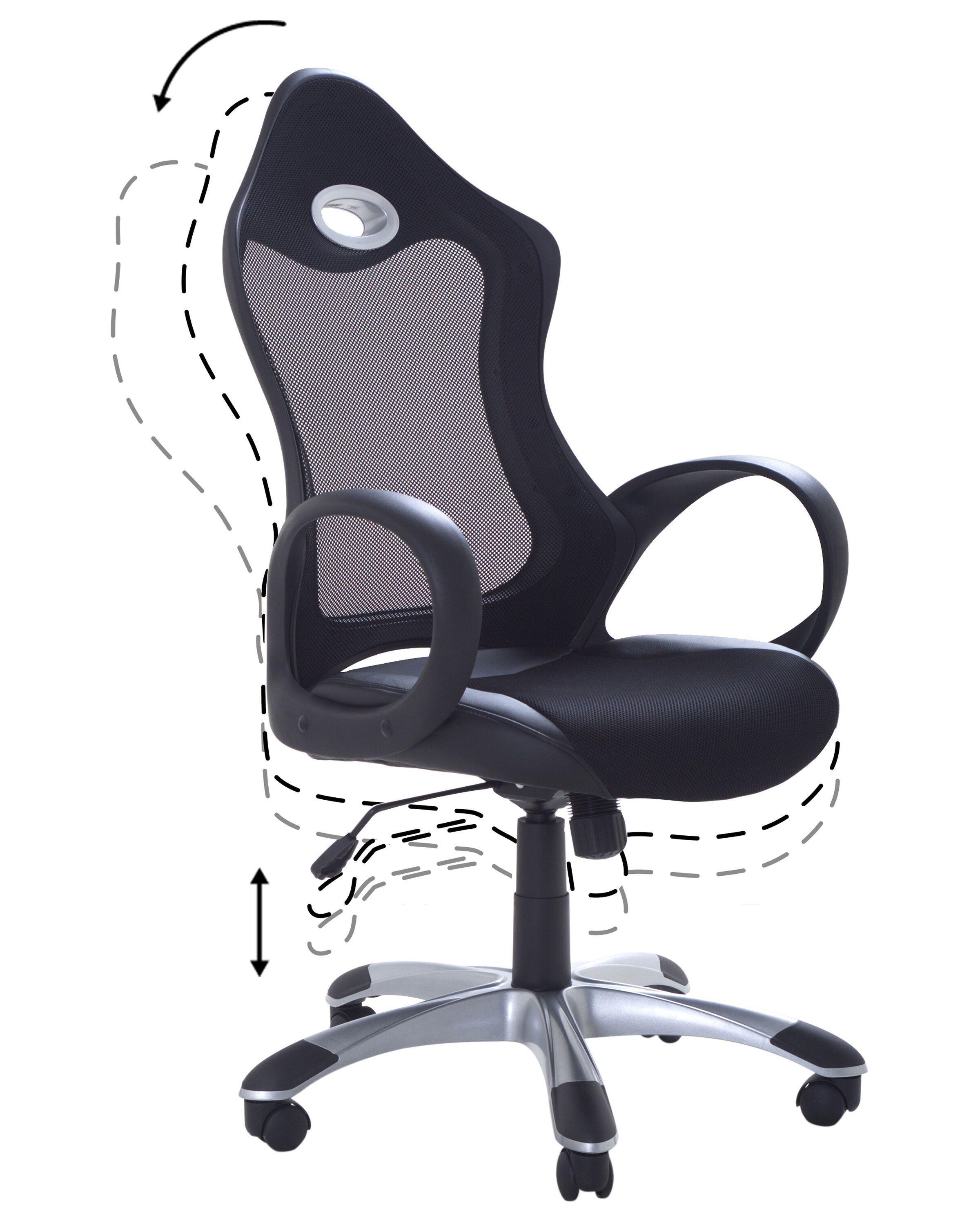 Beliani Chaise de bureau en Polyester Traditionnel iCHAIR  