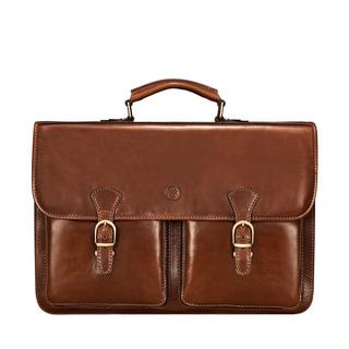 Maxwell Scott  Loreto Large - Business 17’’ Laptop Satchel 