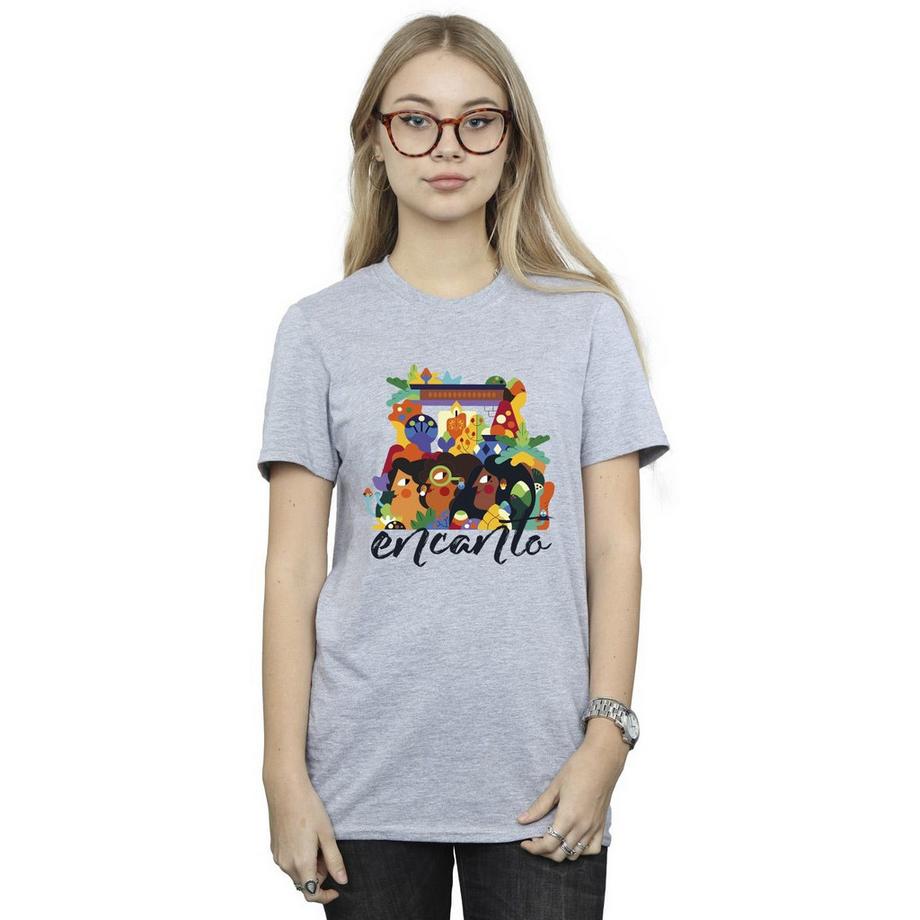 Disney Encanto T-Shirt Imprimé Coupe Boyfriend  