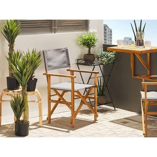 Beliani Lot de 2 chaises de jardin en Tissu Moderne CINE  