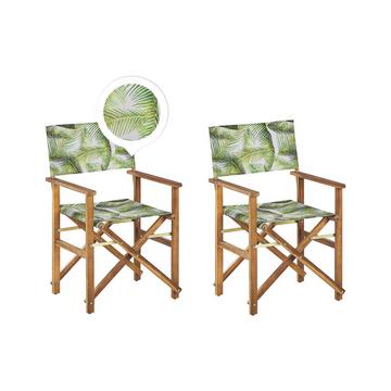 Lot de 2 chaises de jardin en Tissu Moderne CINE