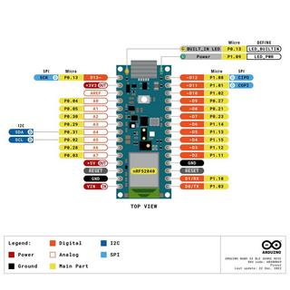 Arduino  Nano BLE Sense REV2 avec têtes 