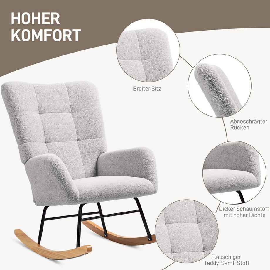 HOMCOM Schaukelstuhl  