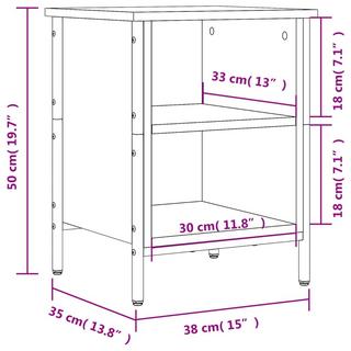 VidaXL Armoire à chaussures bois d'ingénierie  