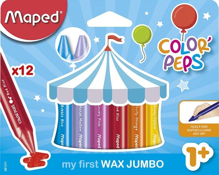 MAPED  Maped CRAYONS CIRE JUMBO COLOR PEPS X12 BTE CARTON 