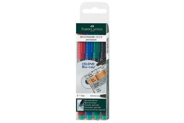 Faber-Castell FABER-CASTELL OHP MULTIMARK F 151304 4-farbig ass. permanent  