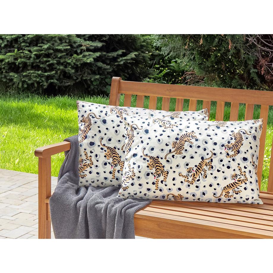 Beliani Gartenkissen 2er Set aus Polyester Modern ARENZANO  