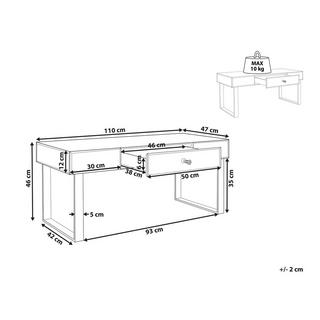 Beliani Table basse en Verre Glamour NESLE  