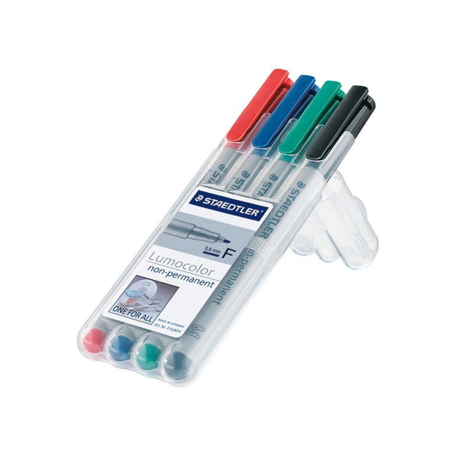 STAEDTLER STAEDTLER Lumocolor non-perm. F 316 WP4 4 Farben ass.  