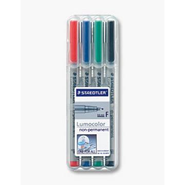 STAEDTLER Lumocolor non-perm. F 316 WP4 4 Farben ass.