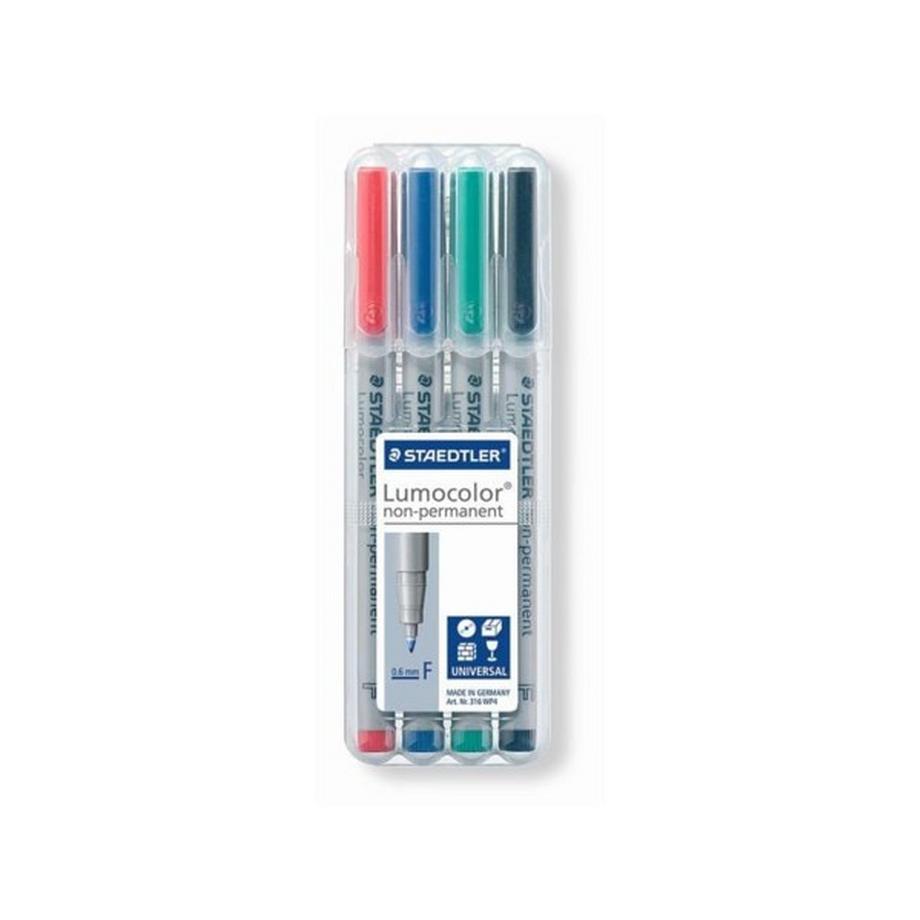 STAEDTLER STAEDTLER Lumocolor non-perm. F 316 WP4 4 Farben ass.  