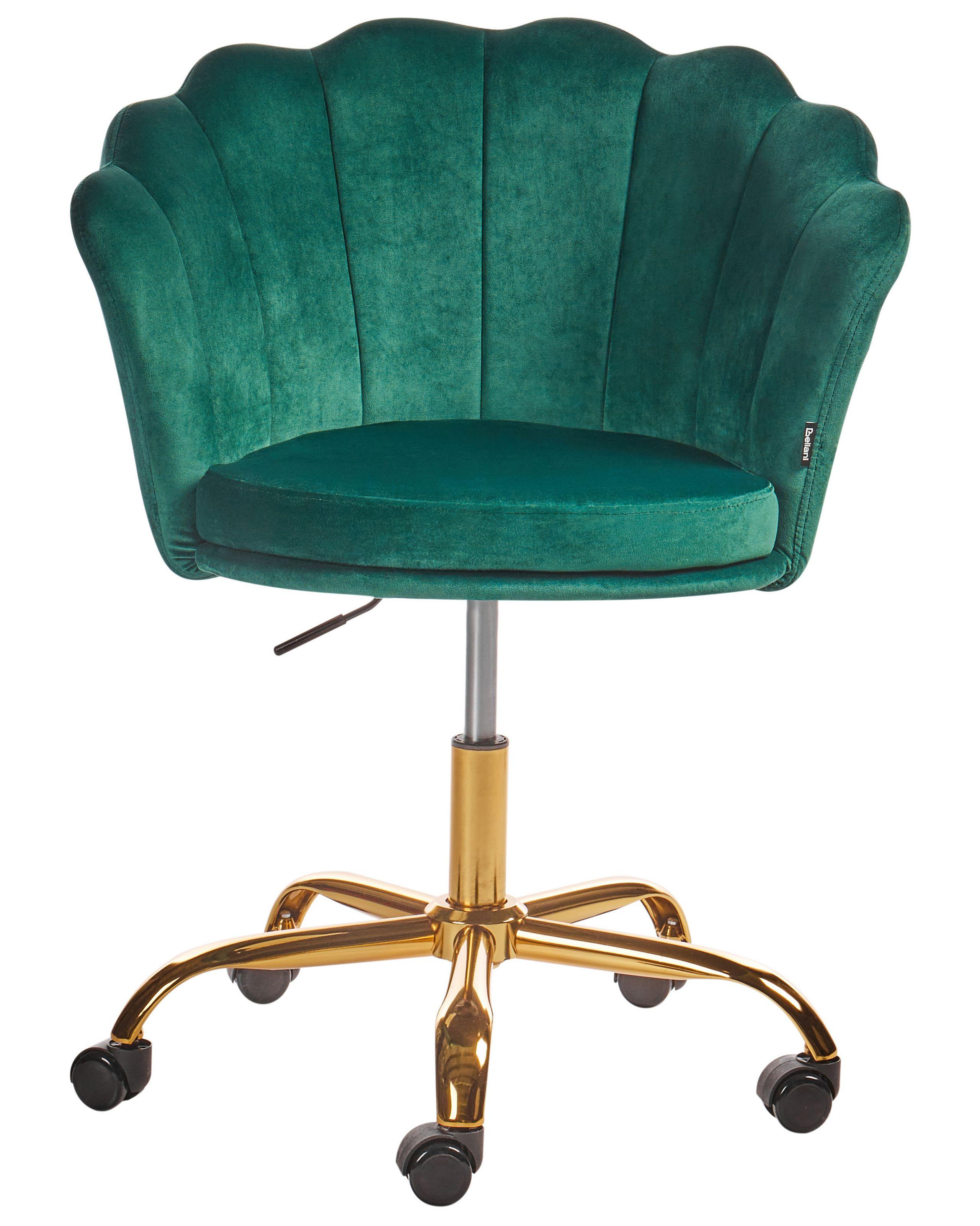 Beliani Chaise de bureau en Velours Glamour MONTICELLO  