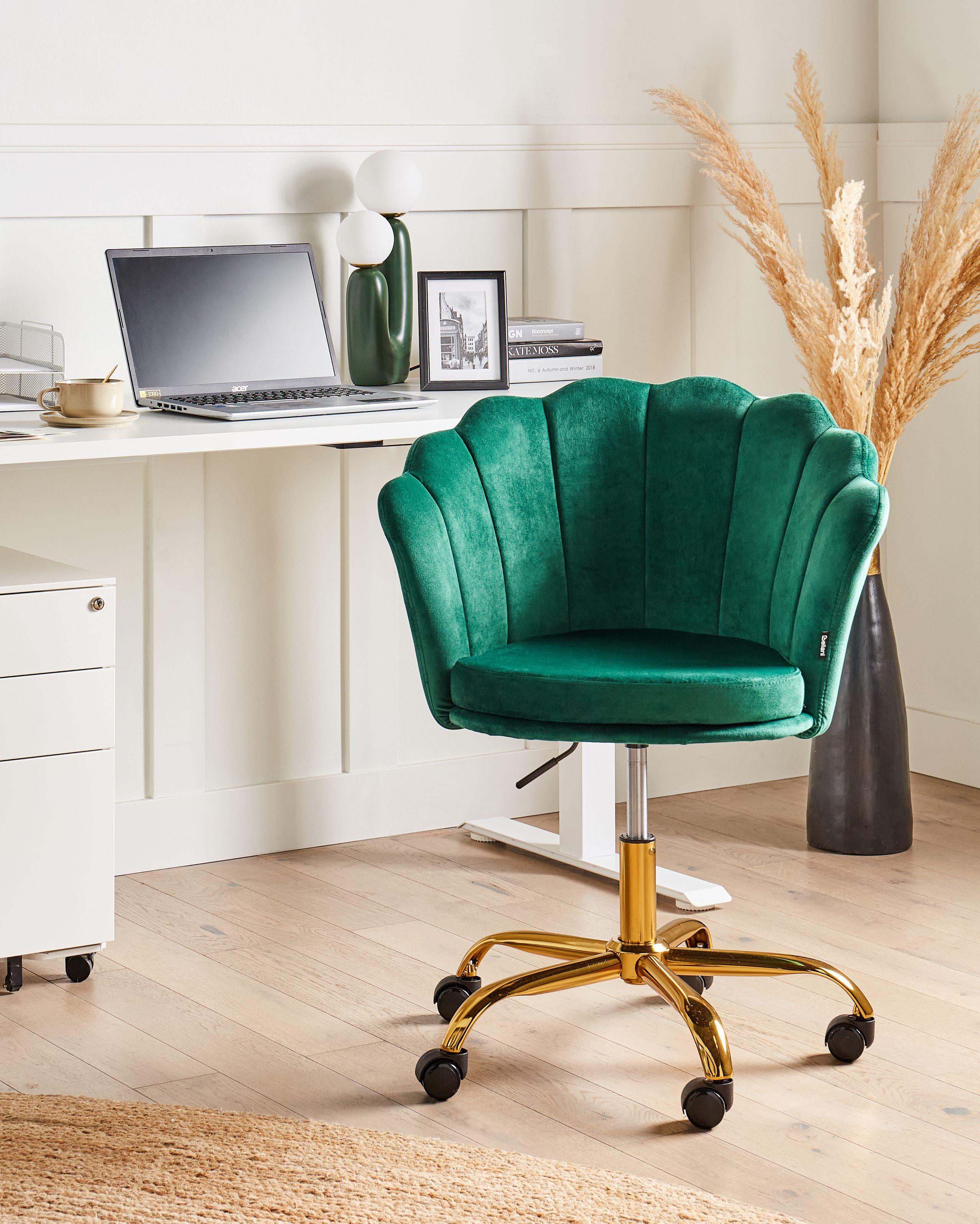 Beliani Chaise de bureau en Velours Glamour MONTICELLO  