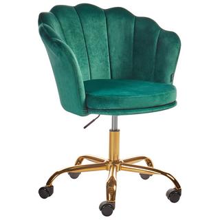 Beliani Chaise de bureau en Velours Glamour MONTICELLO  