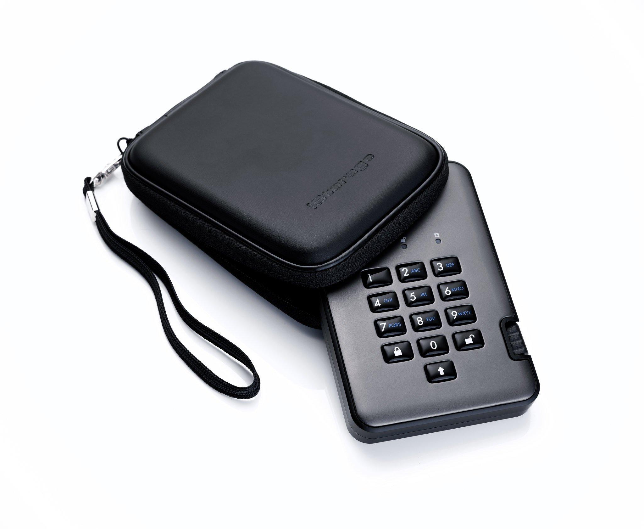 iStorage  DiskAshur PRO2 256-bit 256GB USB 3.2 FIPS Level 3 certified, secure encrypted solid-state drive IS-DAP2-256-SSD-256-C-X 