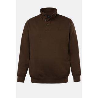 JP1880 Sweat Troyer Stehkragen Knopfleiste  