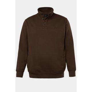 JP1880 Sweat Troyer Stehkragen Knopfleiste  