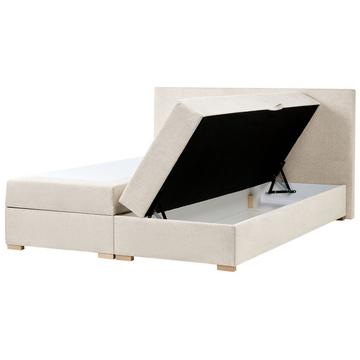Lit boxspring avec rangement en Tissu Moderne MAJOR