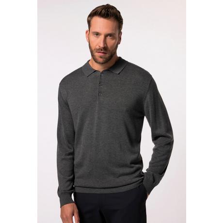 JP1880  Polo en maille FLEXNAMIC®, manches longues, Merino-Touch - jusqu'au 7&nbsp;XL 