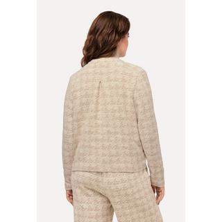 Ulla Popken  Veste oversized en tissu bouclé, col montant, coton bio 