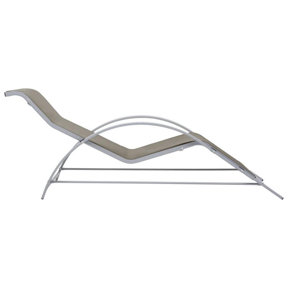 VidaXL Chaise longue tissu  