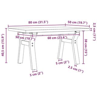 VidaXL tavolino da salotto Legno di pino  