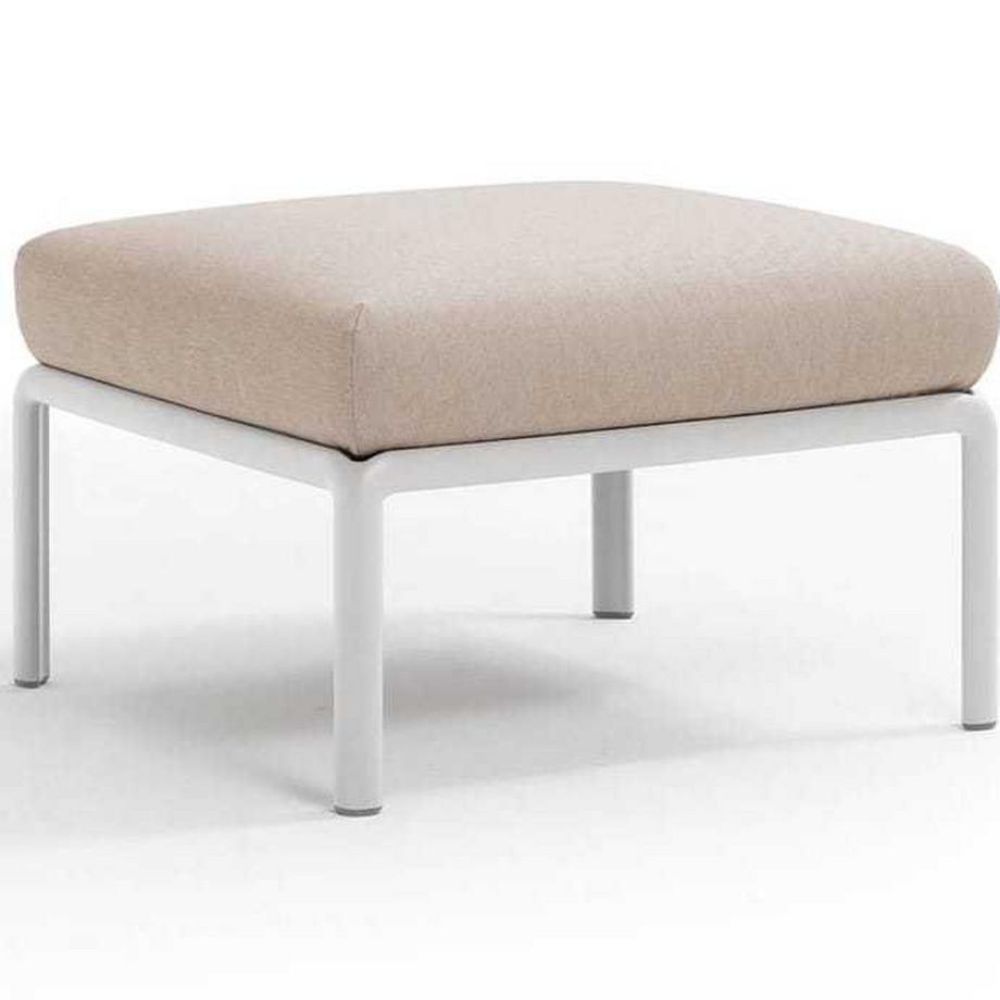 Tabouret de jardin Komodo blanc beige 72