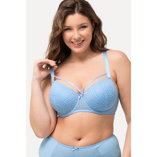 Ulla Popken  Soutien-gorge à armatures, dentelle, rubans fantaisie, bonnet C - D 