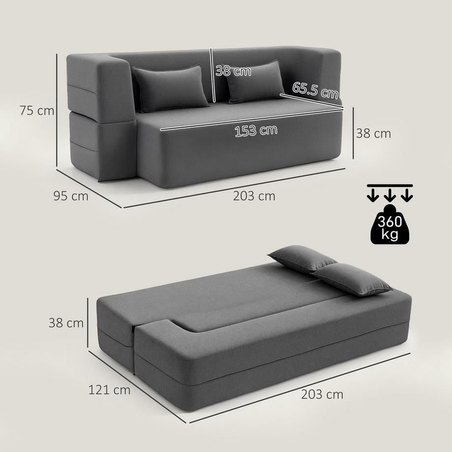 HOMCOM Schlafsofa  