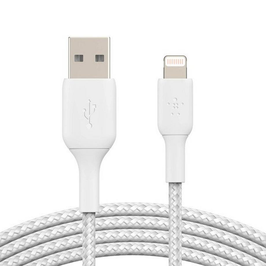 belkin  Cavo Lightning Nylon 2m Belkin Bianco 