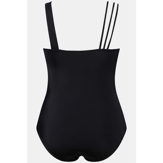 Ulla Popken  Maillot de bain à bonnets souples. Imprimé océan. Matière recyclée. 