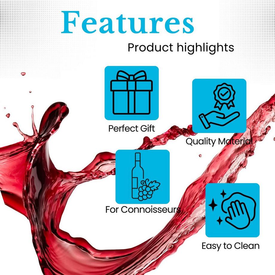 Intirilife Set Da Sommelier Con Apribottiglie, Cavatappi E Versatore  