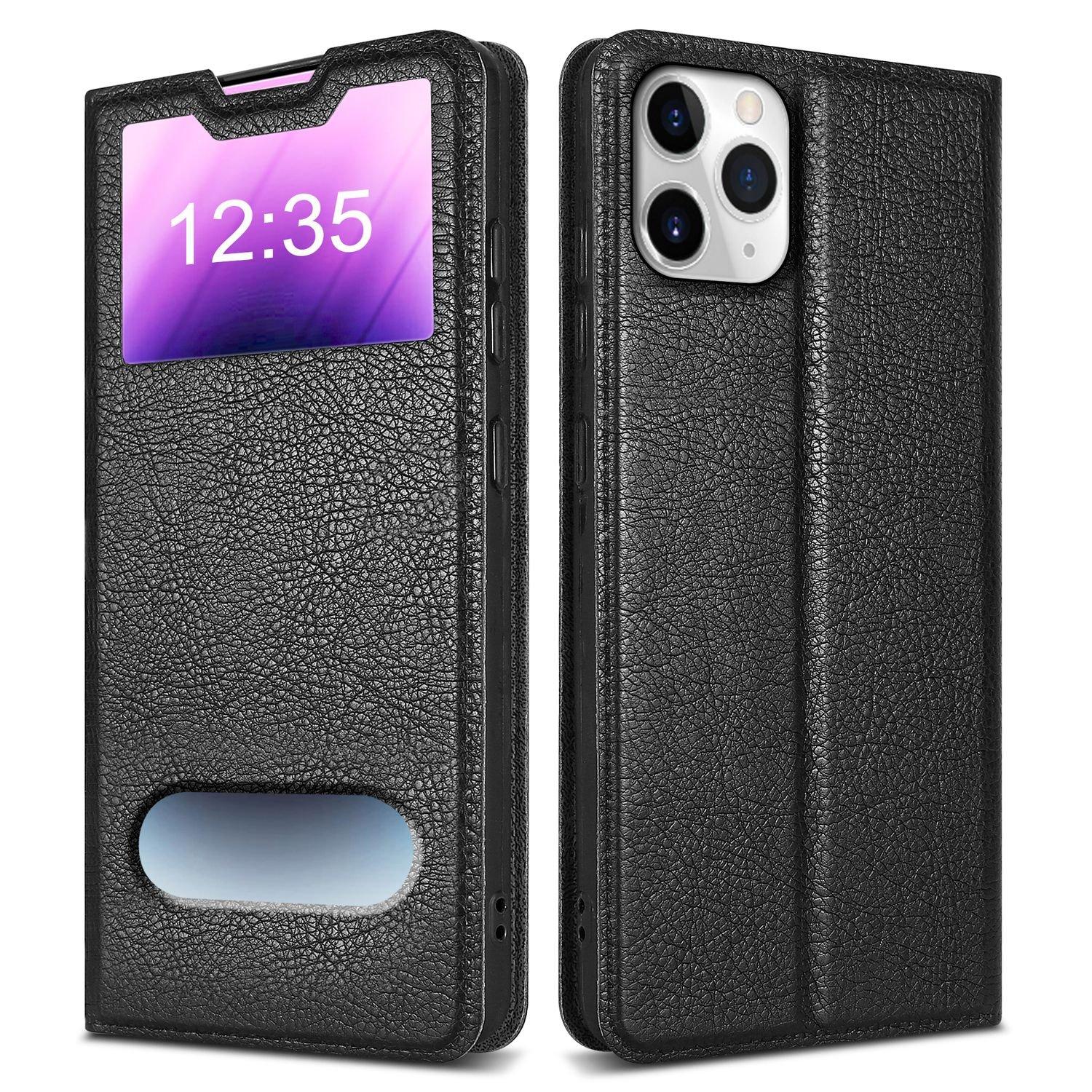 Cadorabo  Housse compatible avec Apple iPhone 11 PRO - Coque de protection avec fermeture magnétique, fonction de support et 2 fenêtres de visualisation 