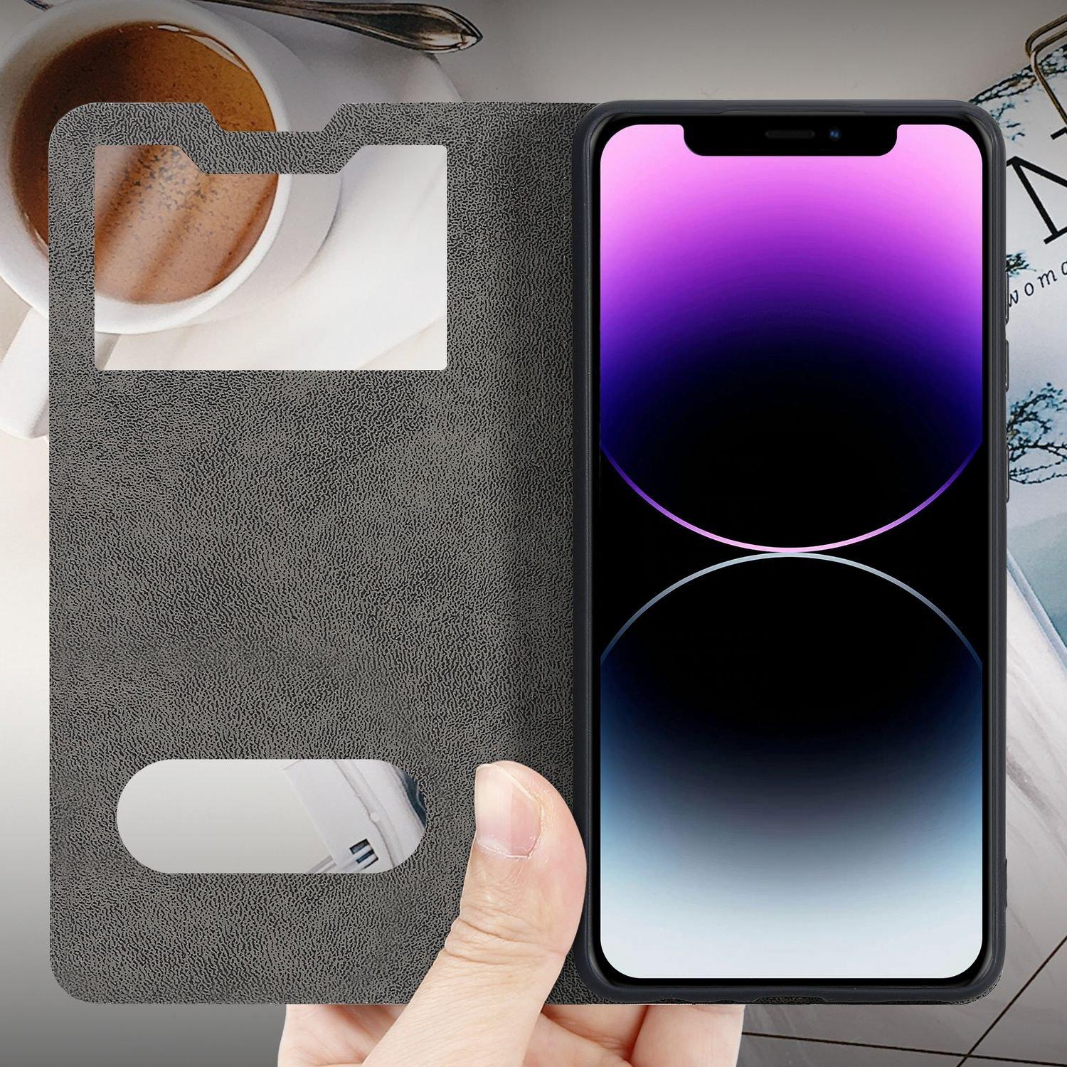 Cadorabo  Hülle für Apple iPhone 11 PRO Magnetverschluss, 2 Sichtfenstern 