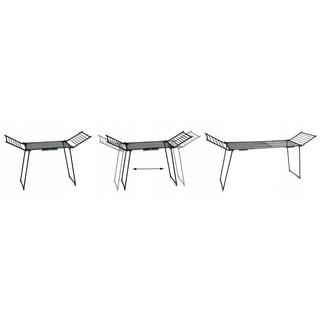 B2X Wäscheständer, stehend, ausziehbar, für Balkon  