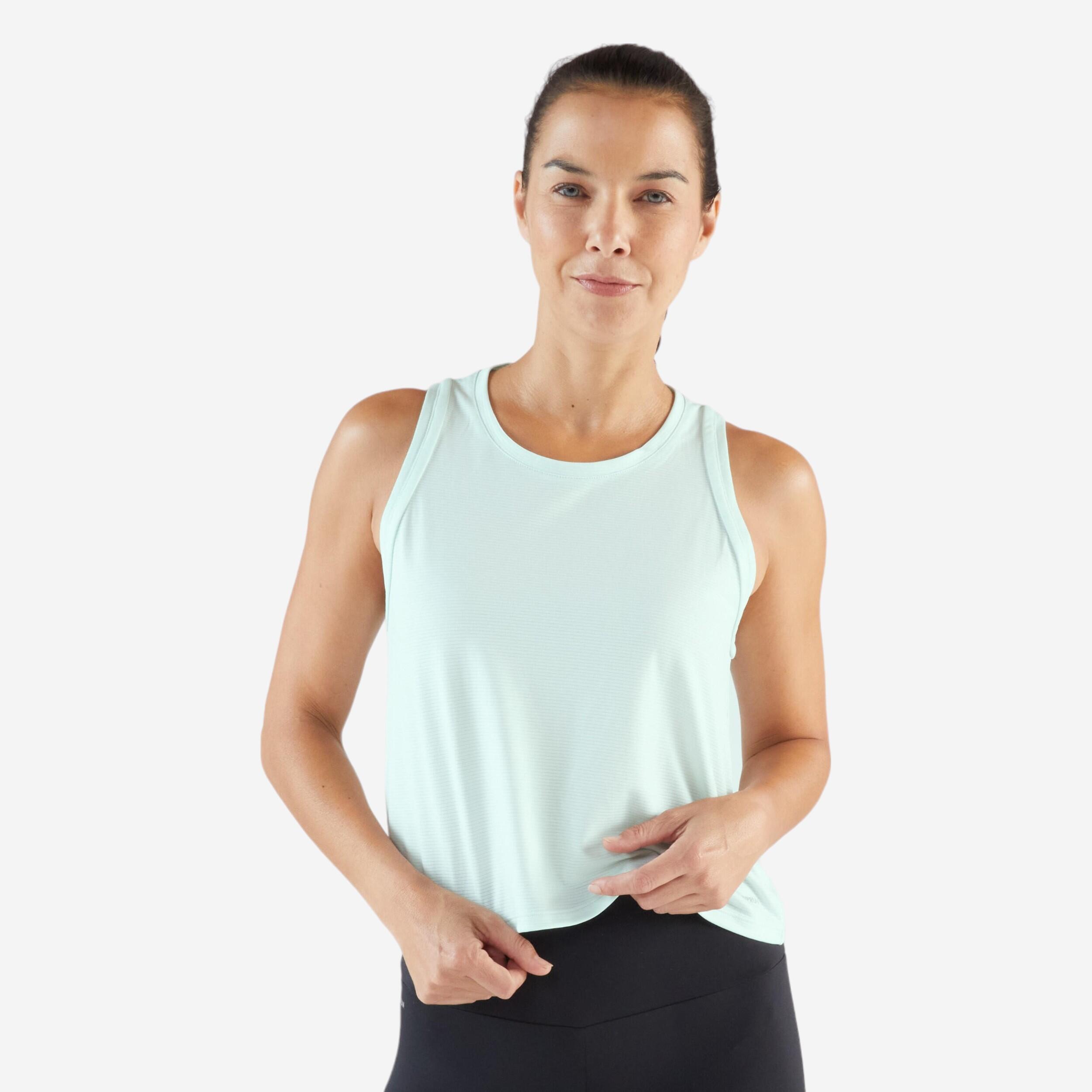 KIPRUN  Débardeur femme court respirant polyester 