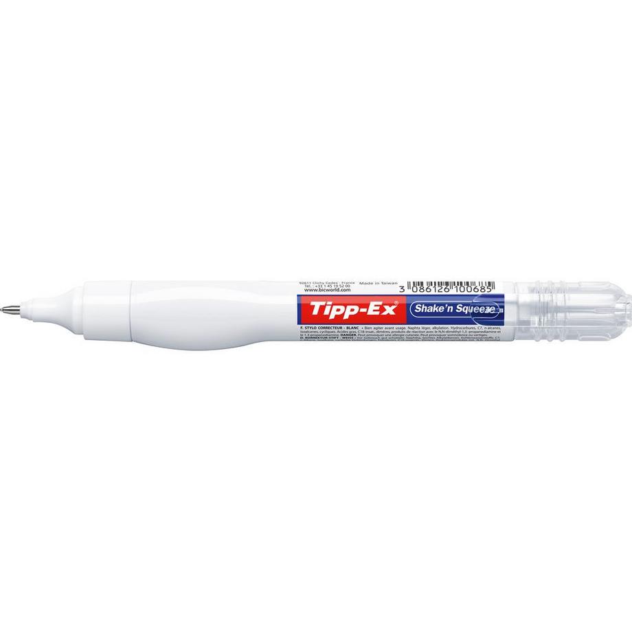 Tipp-Ex TIPP-EX Shake'n Squeeze 8ml 802.4201 Korrekturstift, deckend weiss  