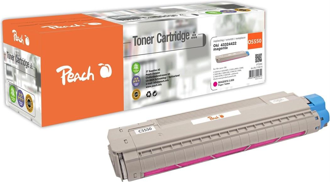 Peach  Toner OKI 43324422 magenta 5000 Seiten 