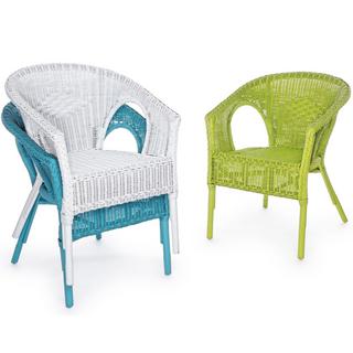 mutoni Fauteuil de jardin Alliss blanc  