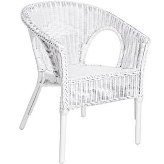 mutoni Fauteuil de jardin Alliss blanc  