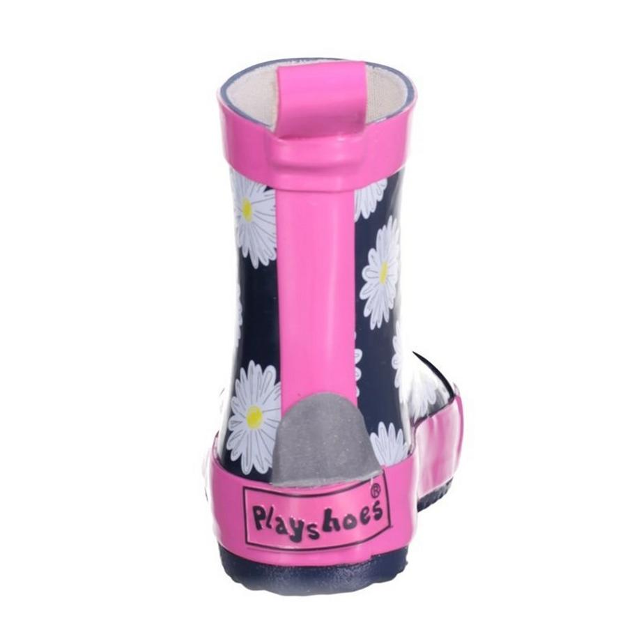 Playshoes Bottes de Pluie Bébé Low Marguerite  