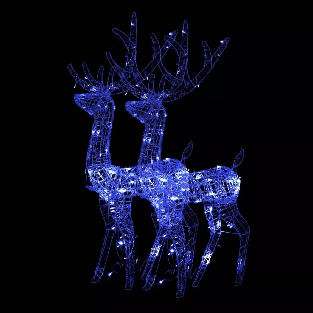 VidaXL - Décoration de noël de renne, One Size, Bleu