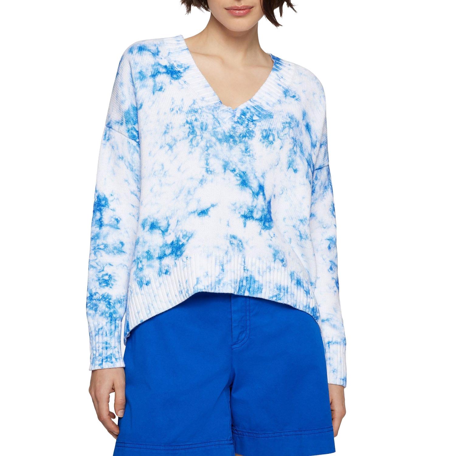 BOSS Pullover Top Batik V-Ausschnitt  