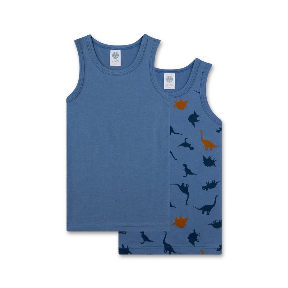 Jungen-Unterhemd (Doppelpack) Dino