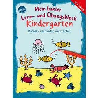 Mein bunter Lern- und Übungsblock Kindergarten. Rätseln, verbinden und zählen Thabet, Edith; Dilg, Sonia (Illustrationen) Copertina rigida 