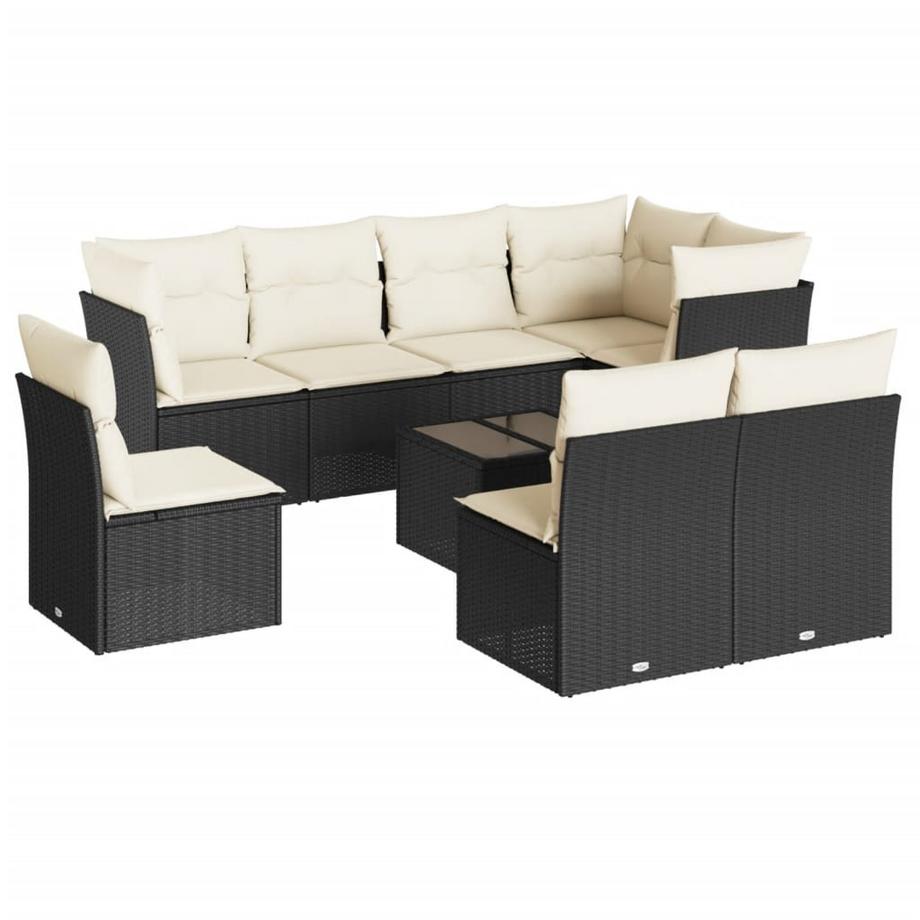 set divano da giardino Polirattan