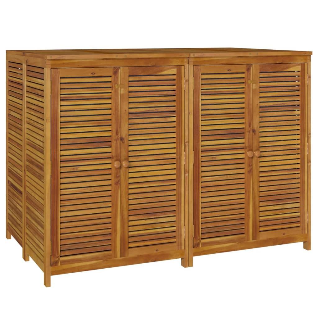 VidaXL Boîte de rangement de jardin bois d'acacia  