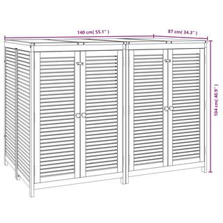 VidaXL Boîte de rangement de jardin bois d'acacia  