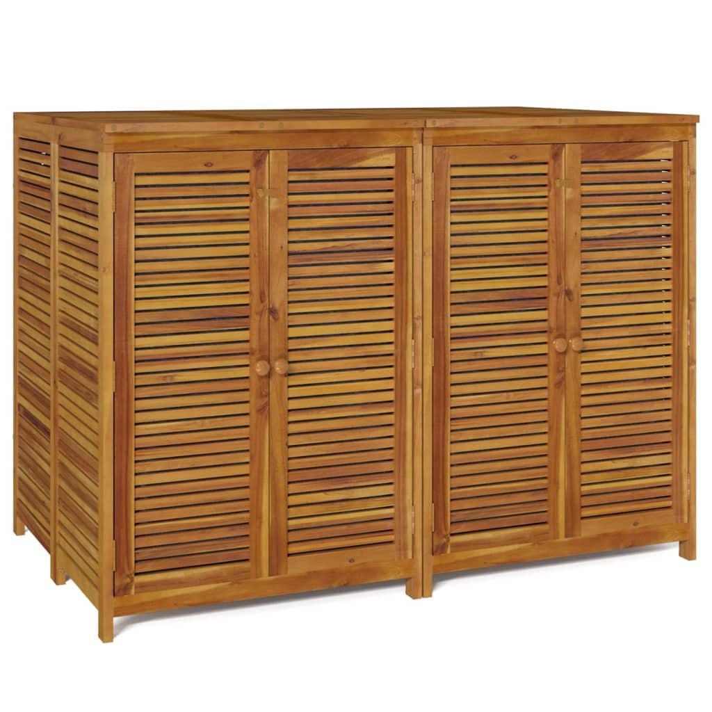 VidaXL Boîte de rangement de jardin bois d'acacia  